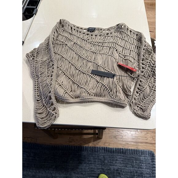 Carbon 38 Crochet Off Shoulder Women's Sweater NWT - Picture 8 of 8